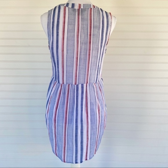 Fred David striped Sleeveless Shirt Size Small - Picture 5 of 10